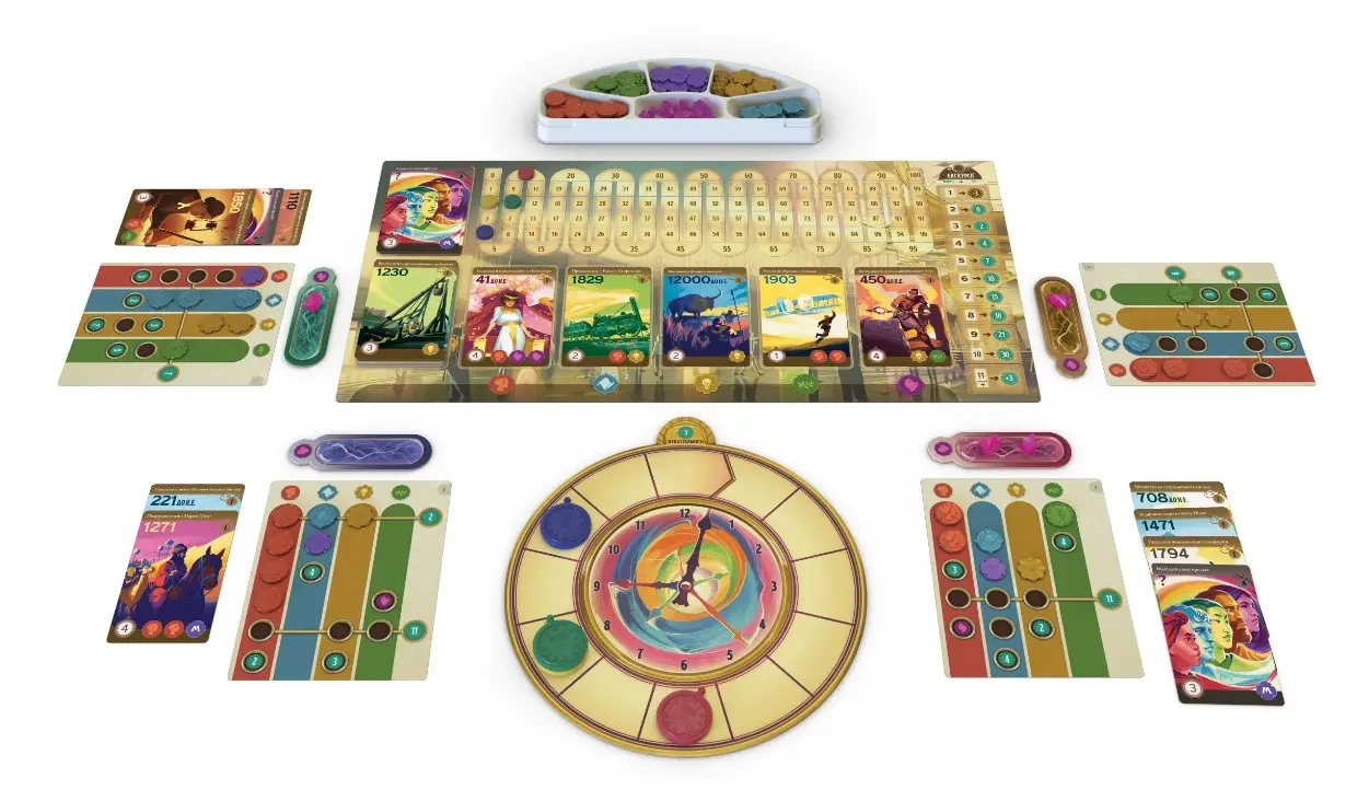 Настольная игра "Странствия по вехам истории" (Trekking Through History), бренду Lord of Boards, для 1-4 гравців, час гри < 30мин. - 2 - KUBIX 