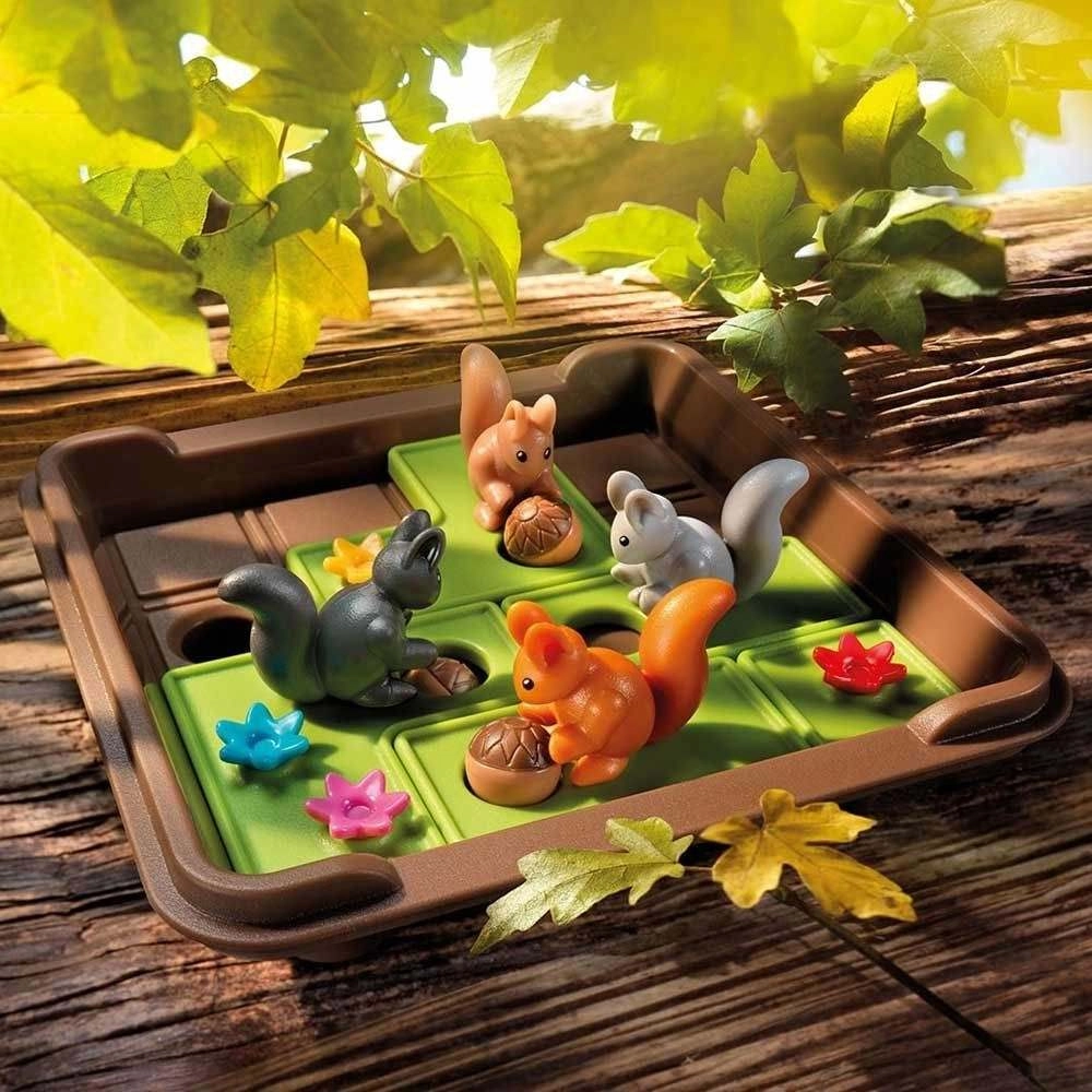Настільна гра Вперед, за горіхами! (Squirrels Go Nuts), бренду Smart Games, для 1-1 гравців, час гри < 30хв. - 5 - KUBIX 