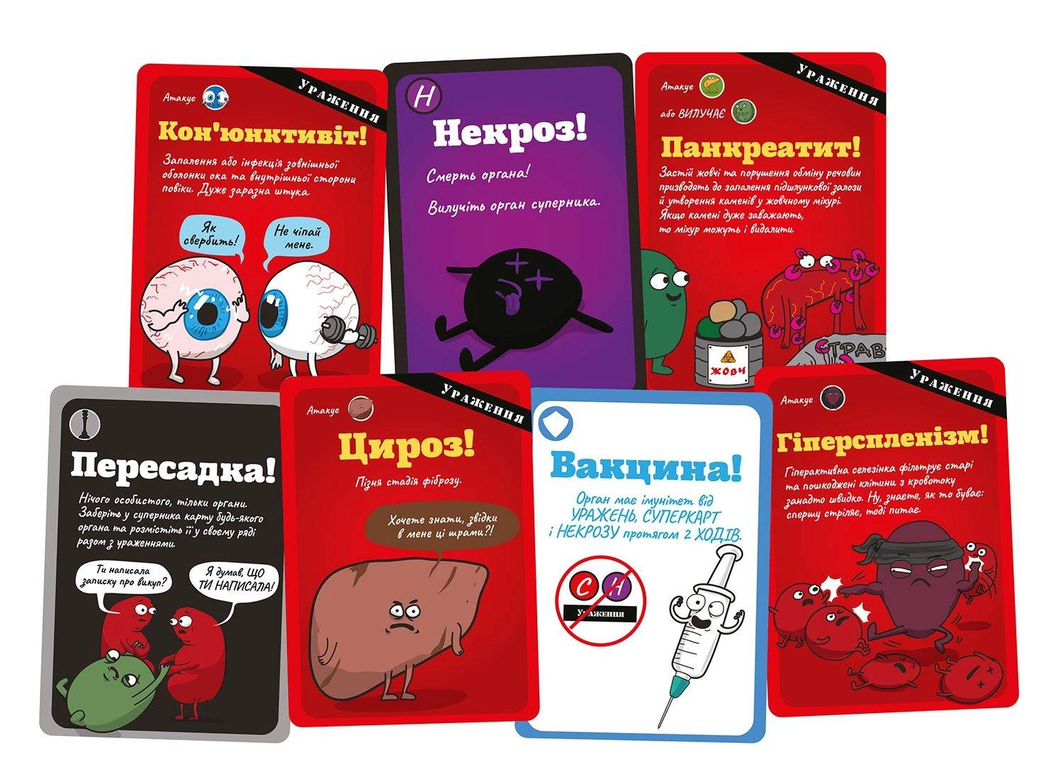 Настольная игра "Органы АТАКУЮТ!" (Organ ATTACK!), бренду Lord of Boards, для 2-6 гравців, час гри < 30мин. - 3 - KUBIX 