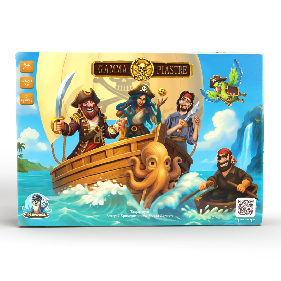 Настольная игра Gamma Piastre, бренду Playdoca, для 2-2 гравців, час гри < 30мин. - 7 - KUBIX 