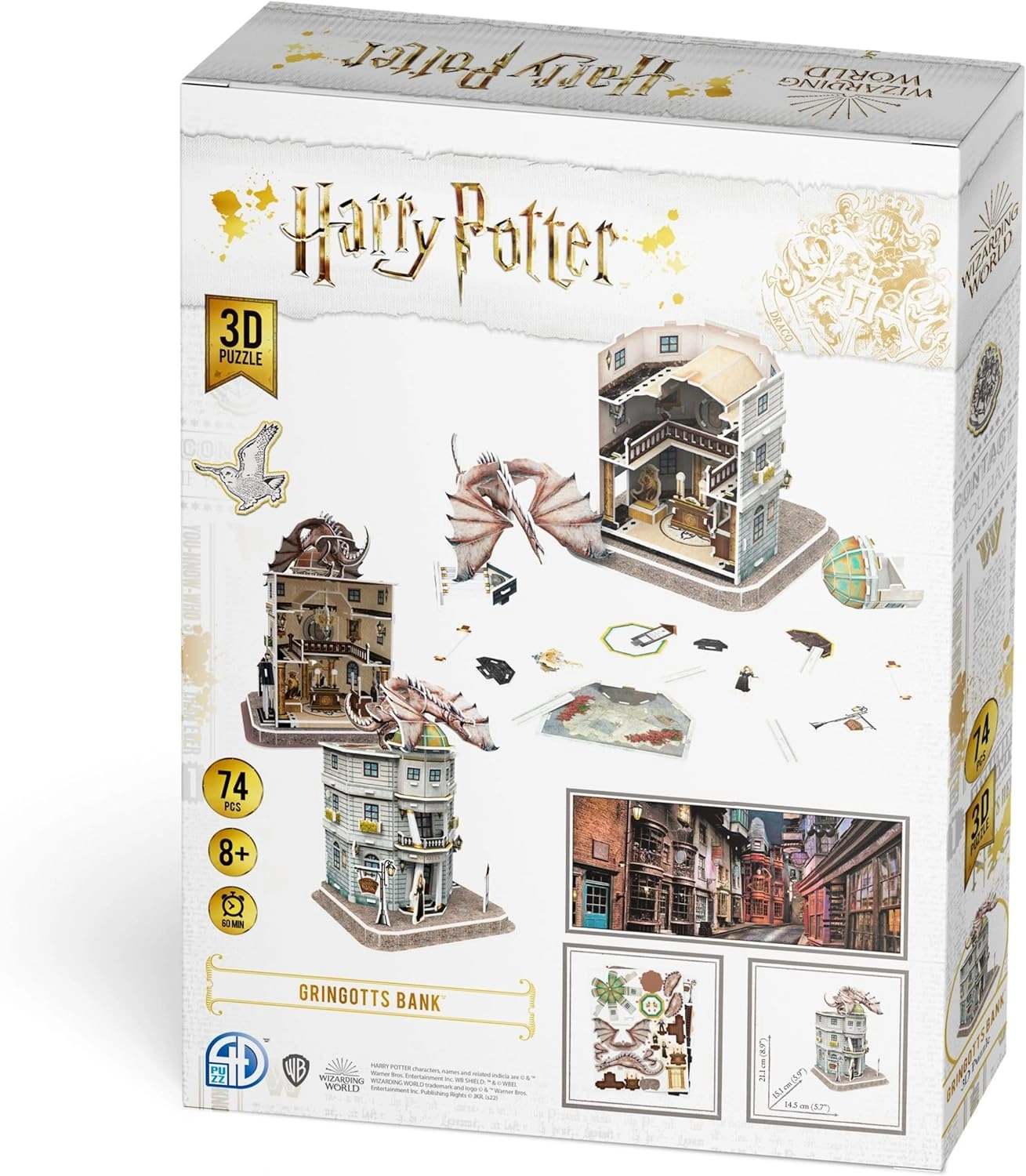 Банк Ґрінґотс Пазл 3D (Gringotts Bank Set 3D puzzle) - 6 - KUBIX 