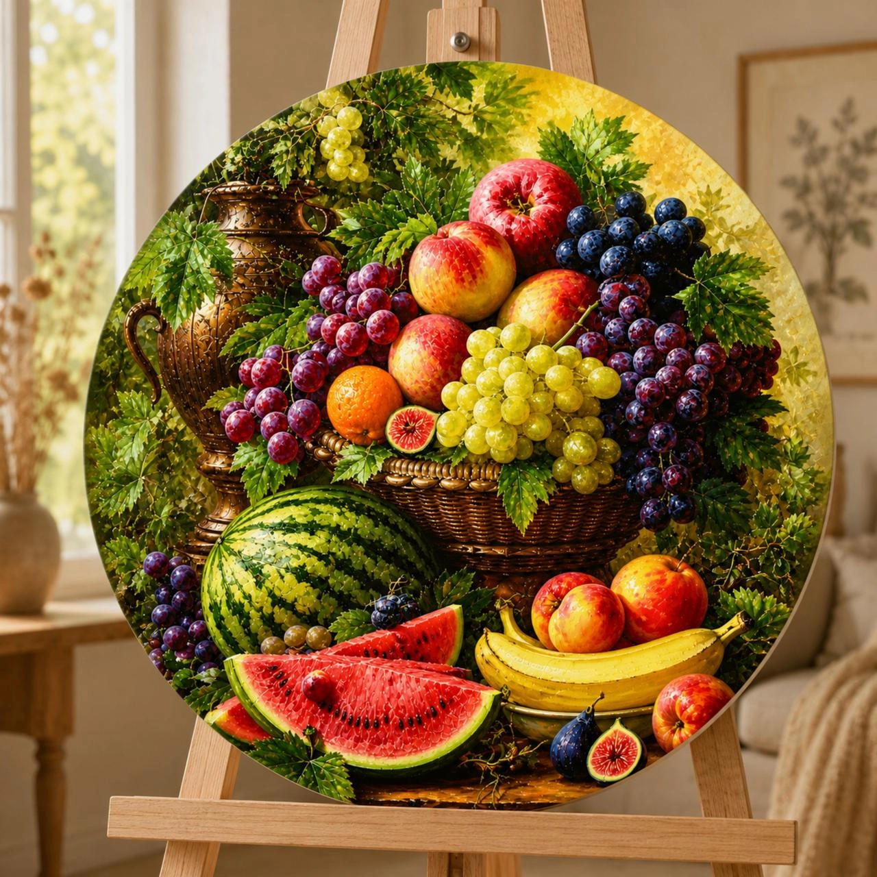Картина по номерам Фруктовое разнообразие (Ø50 см), бренду Origami - KUBIX