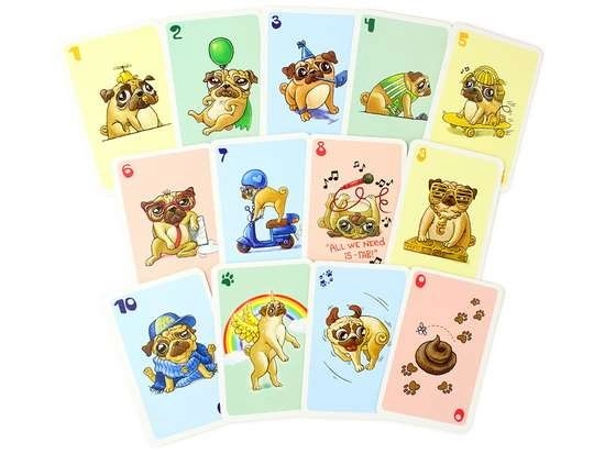 Настольная игра Вечеринка мопсов, бренду Feelindigo, для 2-5 гравців, час гри < 30мин. - 3 - KUBIX
