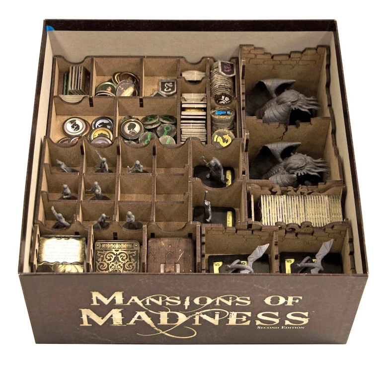 Органайзер для настольной игры Убежище Безумия (Organizer for boardgame Mansions of Madness), бренду Tower Rex - KUBIX