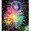 Миниатюра товара Картина по номерам "Фейерверк среди звездного неба" (40х50 см) - 1