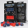 Набор кубиков Crosshairs Compact D6: Кобальт и Красный Диа