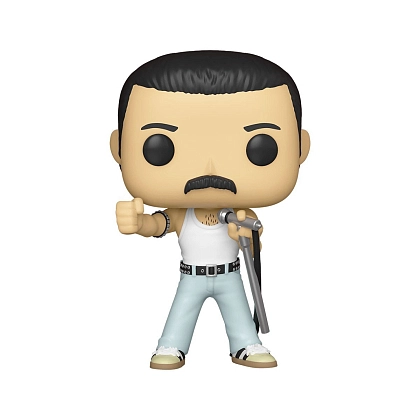 Ігрова фігурка FUNKO POP! ФРЕДДІ МЕРК'ЮРІ РАДІО ГАГА 1985 (Freddie Murcury) Queen #183, бренду Funko - KUBIX