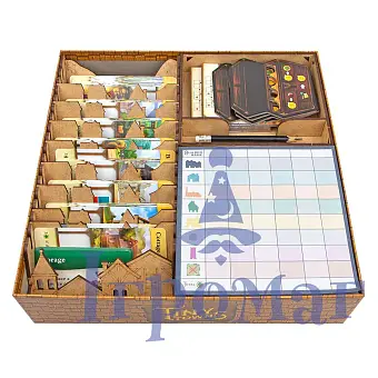 Органайзер для настольной игры Крошечные Городки (Tiny Towns)