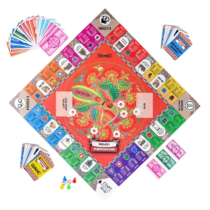 Настольная игра Экономика Украины, бренду Strateg, для 2-4 гравців, час гри < 60мин. - 5 - KUBIX