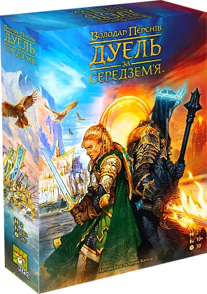 Настільна гра Володар Перснів. Дуель за Середземʼя (The Lord of the Rings: Duel for Middle-earth), бренду Ігромаг, для 2-2 гравців, час гри < 30хв. - KUBIX