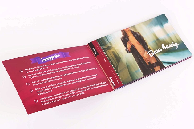 Чековая Книга Страстных Желаний (Checkbook of Passionate Desires), бренду Fun Games Shop, для 2-2 гравців - 2 - KUBIX