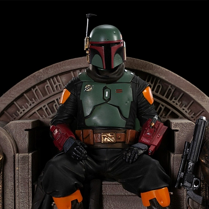Статуетка Бобб Фетт на троні. Зоряні війни (STAR WARS Boba Fett on Throne) - 7 - KUBIX