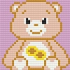 Алмазная мозаика Медвежья (10х10 см)