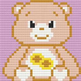 Алмазная мозаика Медвежья (10х10 см)