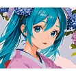 Мініатюра товару Картина по номерам Hatsune Miku (40х50 см) - 1
