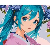 Мініатюра товару Картина по номерам Hatsune Miku (40х50 см) - 1