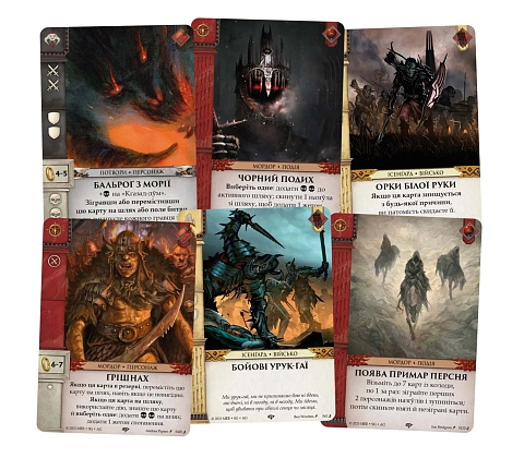 Настільна гра Війна Персня. Карткова гра. Проти тіні (War of the Ring: The Card Gam. Against the Shadow), бренду Geekach Games, для 1-2 гравців, час гри < 60хв. - 5 - KUBIX