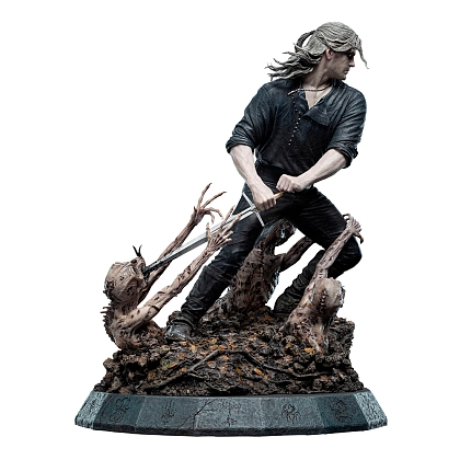 Статуетка Геральта. Ведьмак (WITCHER Geralt the White Wolf Limited Edition) - 3 - KUBIX