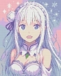 Миниатюра товара Алмазная мозаика Эмилия re-zero (40х50 см) - 1
