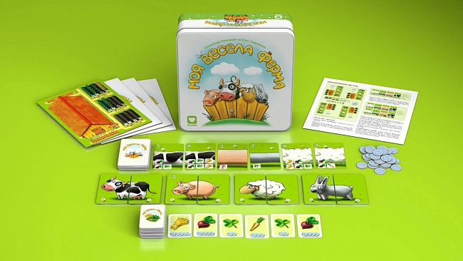 Настольная игра Моя Весёлая Ферма (My Happy Farm), бренду IGAMES, для 2-4 гравців, час гри < 60мин. - 3 - KUBIX