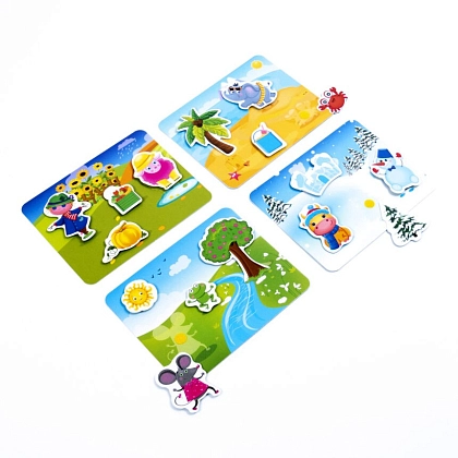 Настільна гра Пори року (з липучками), бренду Vladi Toys, для 1-1 гравців - 2 - KUBIX