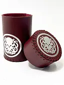 Миниатюра товара Стакан для кубиков Ктулху бургунд Dice Cup - 2