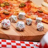 Мініатюра товару Набір кубиків Pizza Modern Dice Set: Pepperoni (7) - 6