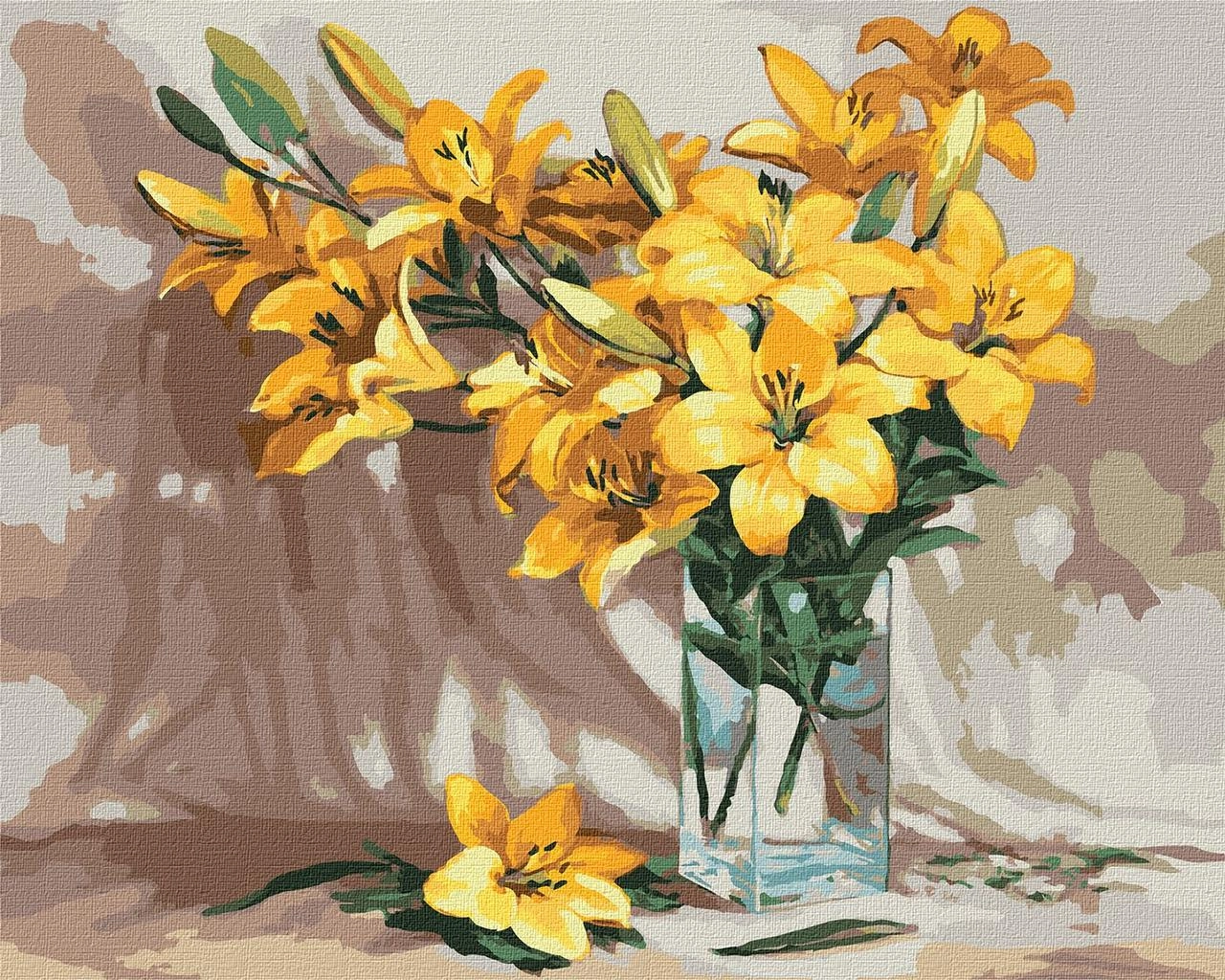 Миниатюра товара Картина по номерам Дотик солнечных цветов (40х50 см) - 1