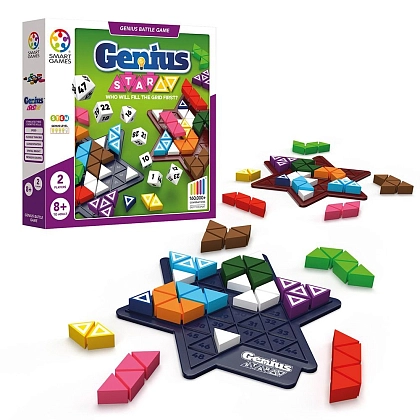 Настольная игра Гениально. Звёздная тактика (Genius Star), бренду Smart Games, для 1-2 гравців, час гри < 30мин. - 2 - KUBIX
