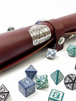 Лоток для кубиков D20 бургунди Dice Tray, бренду Планета Игр - 8 - KUBIX