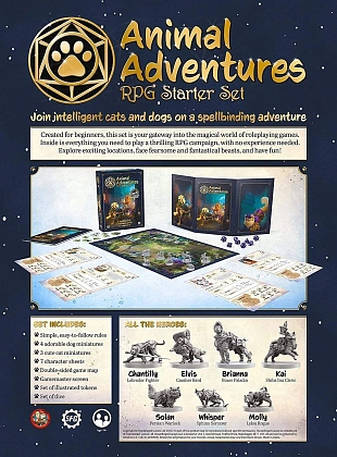 Настільна гра Animal Adventures RPG Starter Set (EN), бренду Steamforged Games Ltd., для 2-9 гравців, час гри < 60хв. - 2 - KUBIX