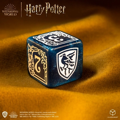 Набір кубиків Harry Potter. Ravenclaw Modern Dice Set - Blue, бренду Q-Workshop - 4 - KUBIX