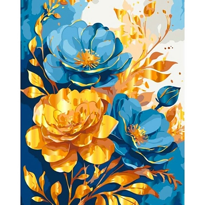 Картина по номерам Яскраві квіти (40х50 см), бренду Art Craft - KUBIX