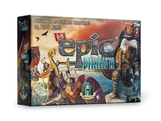 Tiny Epic: Викинги, бренду IgroKit, для 1-4 гравців, час гри < 60мин. - KUBIX