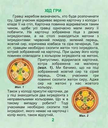 Настольная игра Пицца (Pizza), бренду Artos games, для 2-8 гравців, час гри < 30мин. - 3 - KUBIX