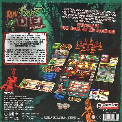 Настільна гра Run Fight or Die Reloaded Kickstarter Edition (Біжи бийся або помри перезавантаження) (EN), для 1-4 гравців, час гри < 30хв. - 2 - KUBIX
