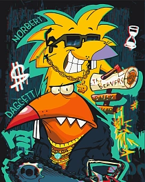 Картина по номерам Злюки бобры (Крутые бобры) (40х50 см)