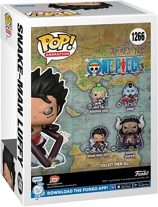Игровая фигурка Funko POP! Человек-Змея Луффи (Snake-Man Luffy) One Piece: #1266, бренду Funko - 3 - KUBIX