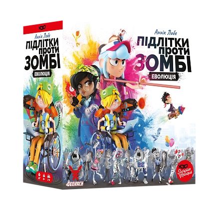 Настільна гра Підлітки проти зомбі (Zombie Teenz Evolution), бренду Geekach Games, для 2-4 гравців, час гри < 30хв. - KUBIX
