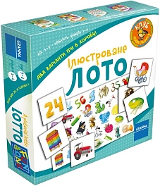 Настольная игра Иллюстрированное Лото Настольная игра Иллюстрированное Лото