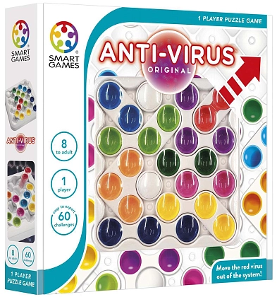 Настільна гра Антивірус (Anti-virus), бренду Smart Games, для 1-1 гравців, час гри < 30хв. - KUBIX