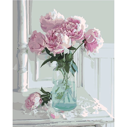 Картина по номерам Цветочное утро (40х50 см), бренду Strateg - KUBIX