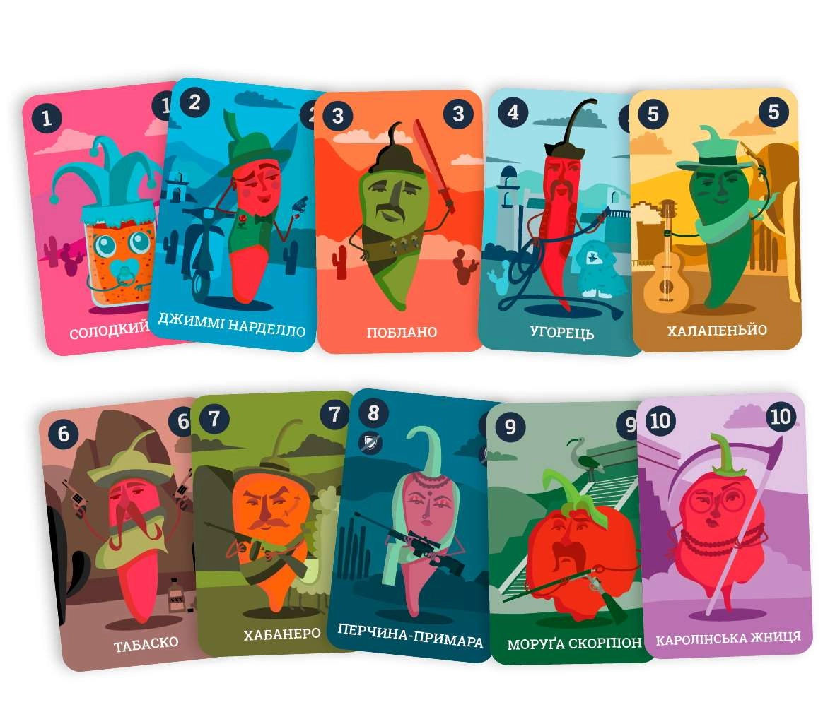 Настольная игра Крутые Перцы (Chili Mafia), бренду Lord of Boards, для 2-8 гравців, час гри < 30мин. - 3 - KUBIX