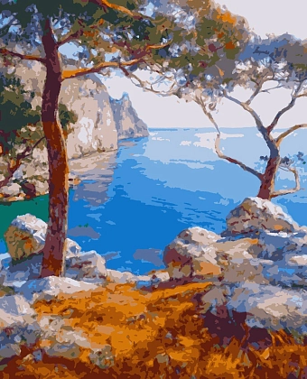 Картина по номерам Крим (40х50 см), бренду Artissimo - KUBIX