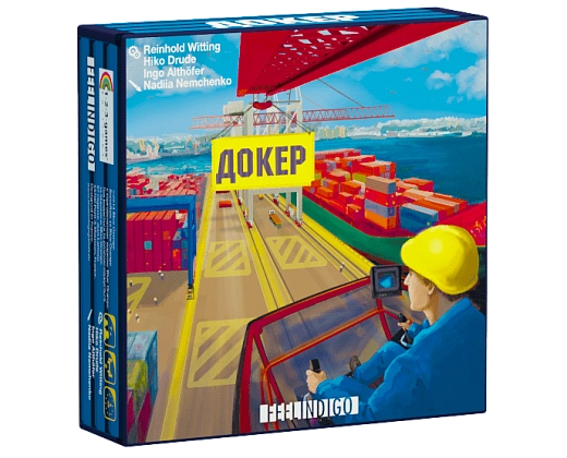 Настільна гра Докер (Docker), бренду Feelindigo, для 2-4 гравців, час гри < 30хв. - KUBIX