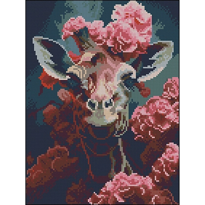 Алмазная мозаика Жираф (30х40 см), бренду Strateg - KUBIX