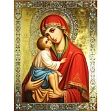 Миниатюра товара Алмазная мозаика Донская икона Божьей Матери (40х50 см) - 1