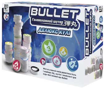 Настольная игра Bullet. Делюкс пули (Bullet: Deluxe Bullets) - KUBIX Настольная игра Bullet. Делюкс пули (Bullet: Deluxe Bullets)