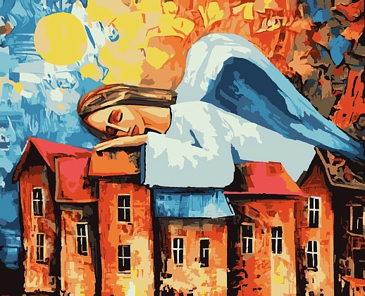 Картина по номерам Янгол (50х60 см), бренду Artissimo - KUBIX