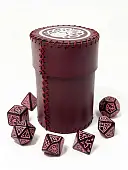 Миниатюра товара Стакан для кубиков Ктулху бургунд Dice Cup - 5